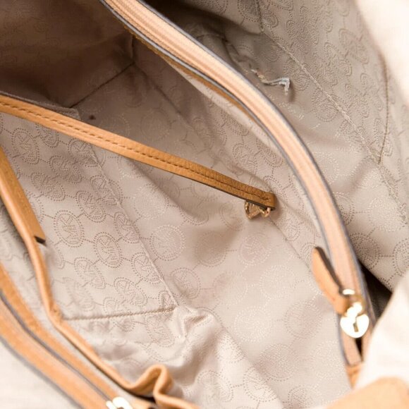 Michael Michael Kors Leather Handle Handbag Tan Riley - Picture 4 of 6